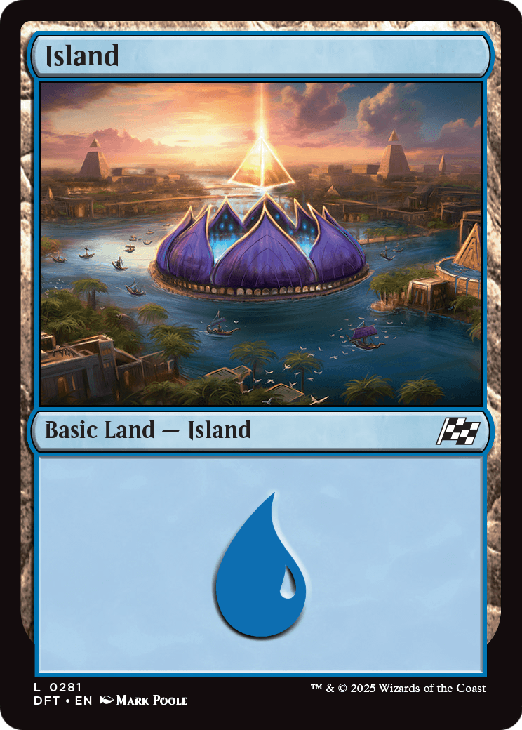 Island |  Foil (281) [Aetherdrift]