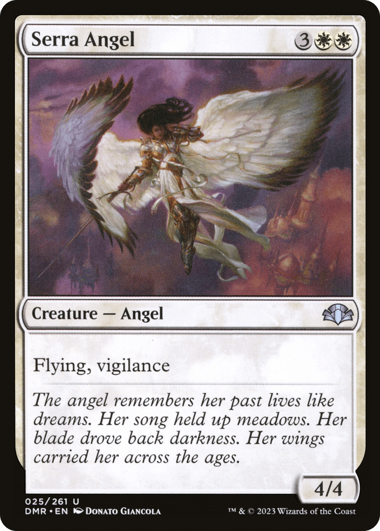 Serra Angel [Dominaria Remastered] Foil