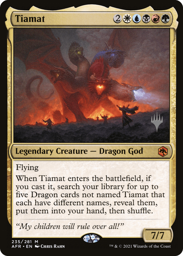 Tiamat (Promo Pack) [Dungeons & Dragons: Adventures in the Forgotten Realms Promos] Foil