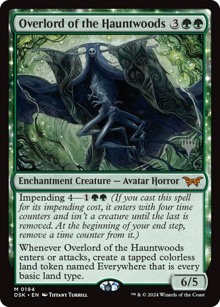 Overlord of the Hauntwoods [Duskmourn: House of Horror Promos] Foil