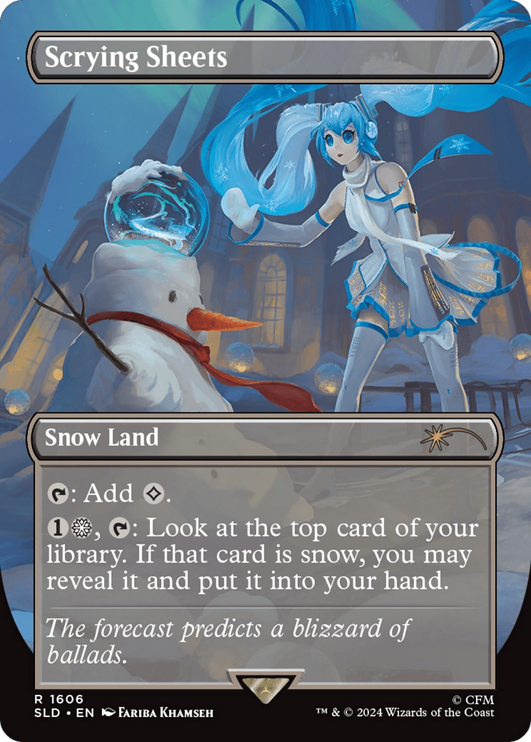 Scrying Sheets (1606) [Secret Lair Drop]  (Borderless) Foil