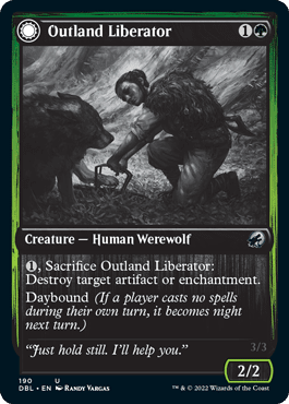 Outland Liberator // Frenzied Trapbreaker [Innistrad: Double Feature] Foil