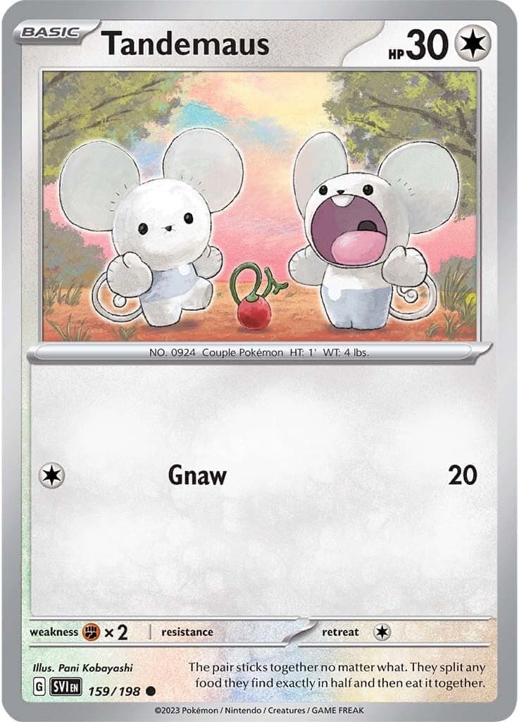 Tandemaus 159/198  - Reverse Holofoil SV01 Scarlet & Violet Base Set - Common
