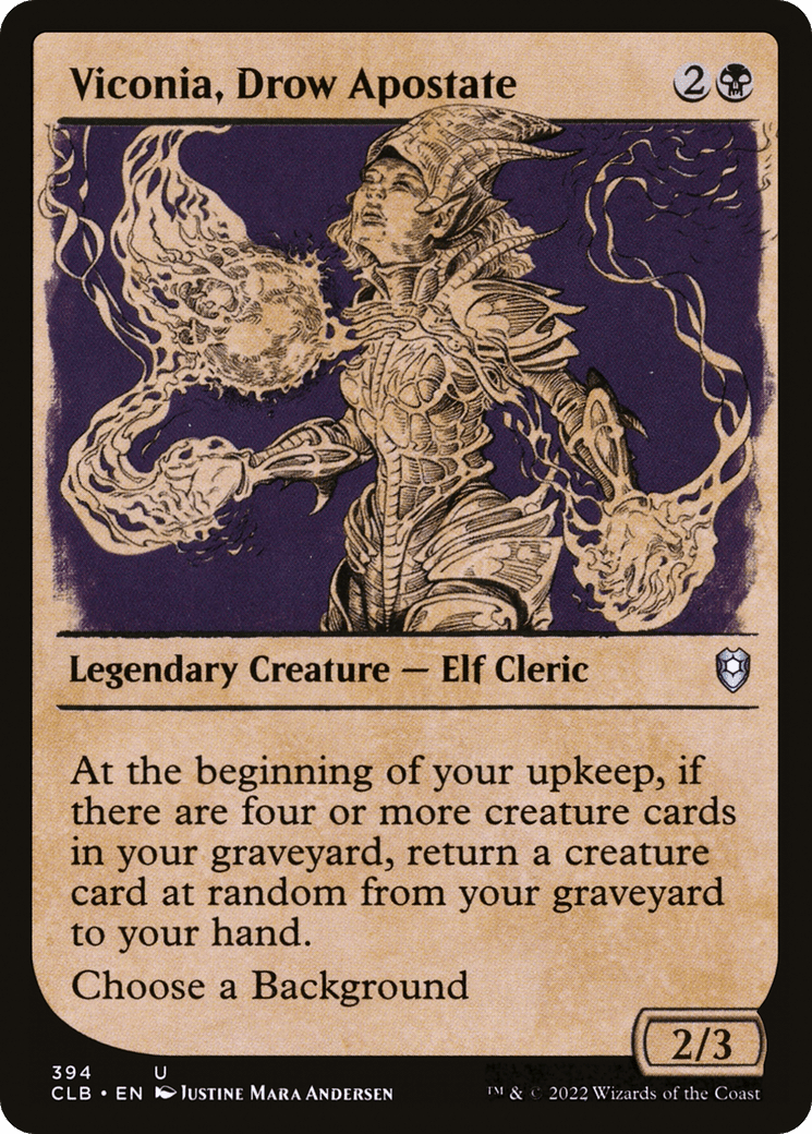 Viconia, Drow Apostate (Showcase) [Commander Legends: Battle for Baldur's Gate] Foil