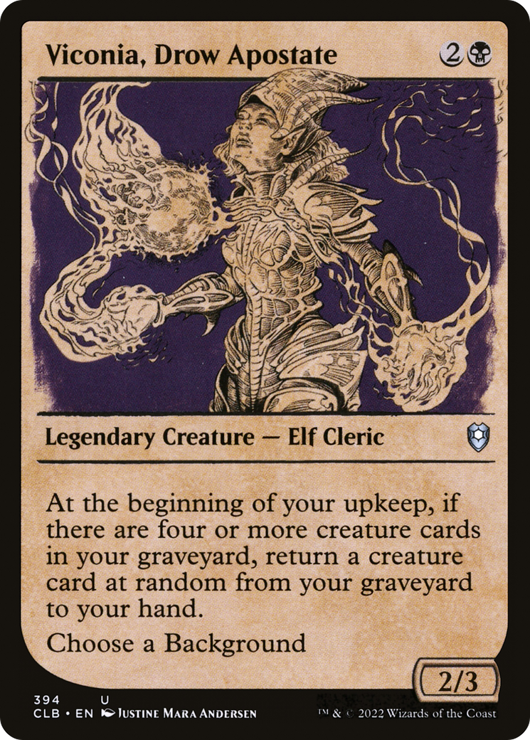Viconia, Drow Apostate (Showcase) [Commander Legends: Battle for Baldur's Gate] Foil