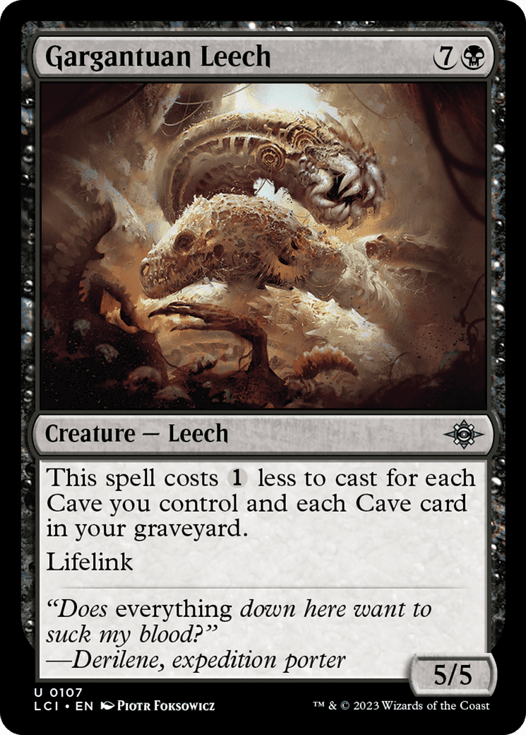 Gargantuan Leech [The Lost Caverns of Ixalan] Foil