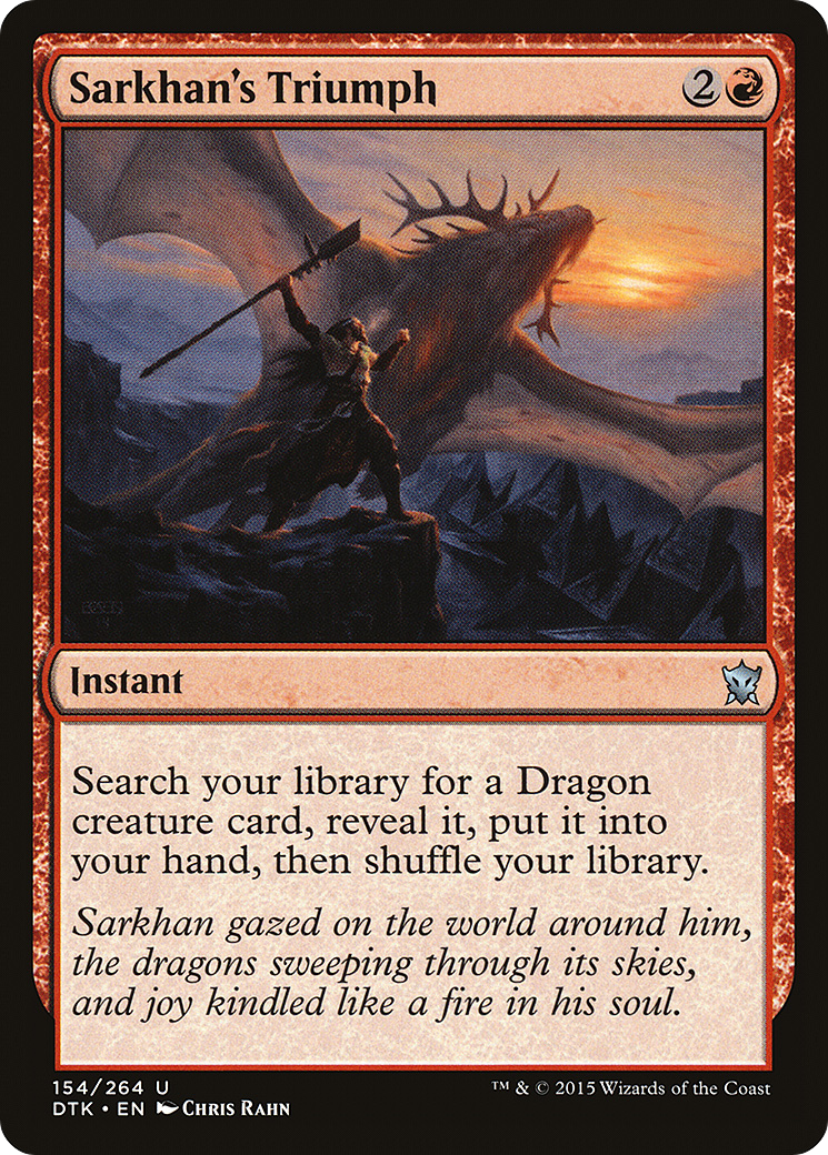 Sarkhan's Triumph [Dragons of Tarkir] Foil