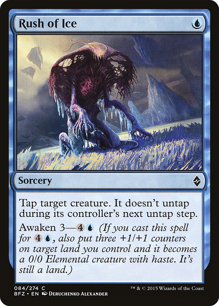 Rush of Ice [Battle for Zendikar] Foil