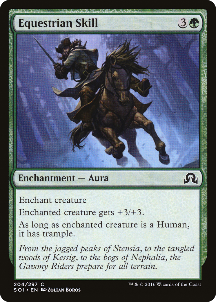 Equestrian Skill [Shadows over Innistrad] Foil