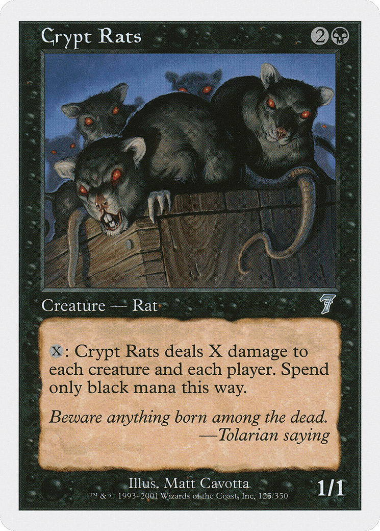 Crypt Rats (7ED-125) - Seventh Edition