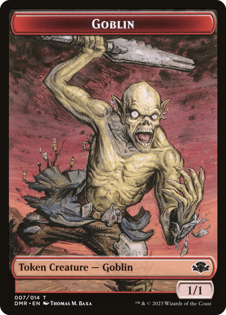 Goblin (TDMR-007) - Dominaria Remastered Tokens Foil