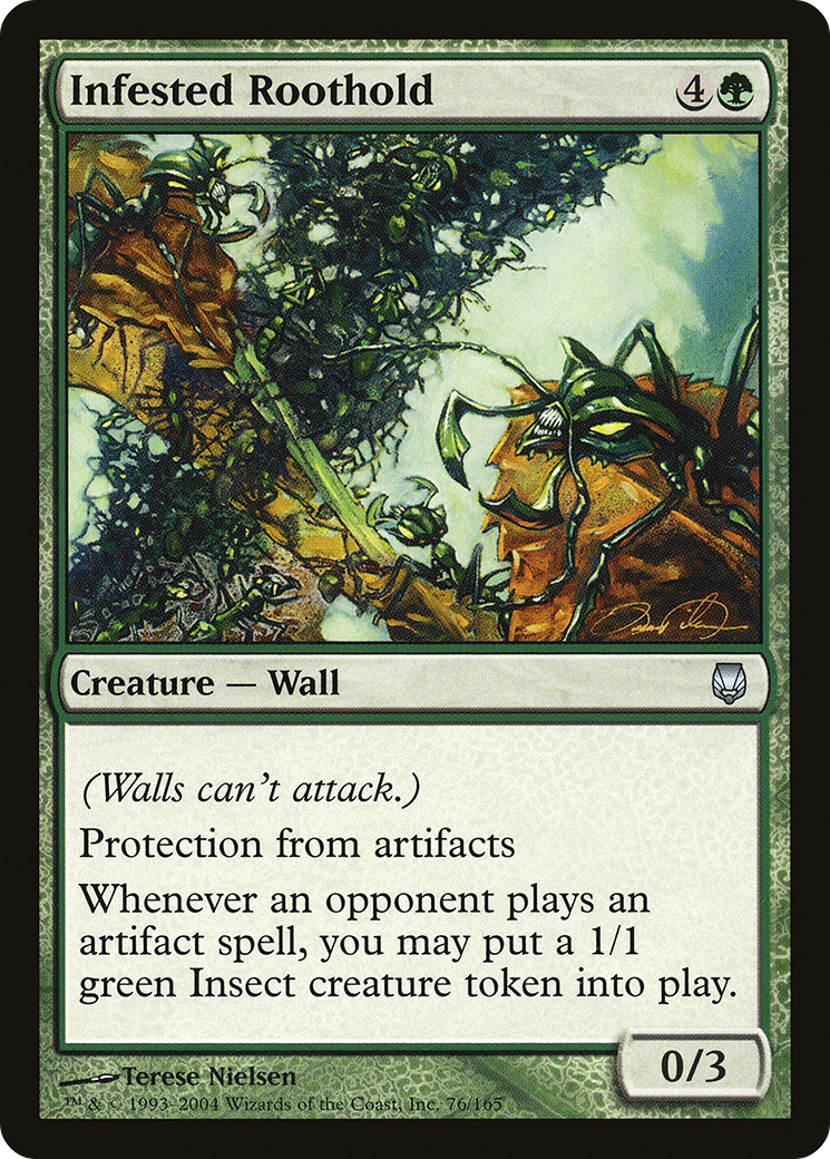 Infested Roothold [Darksteel] Foil