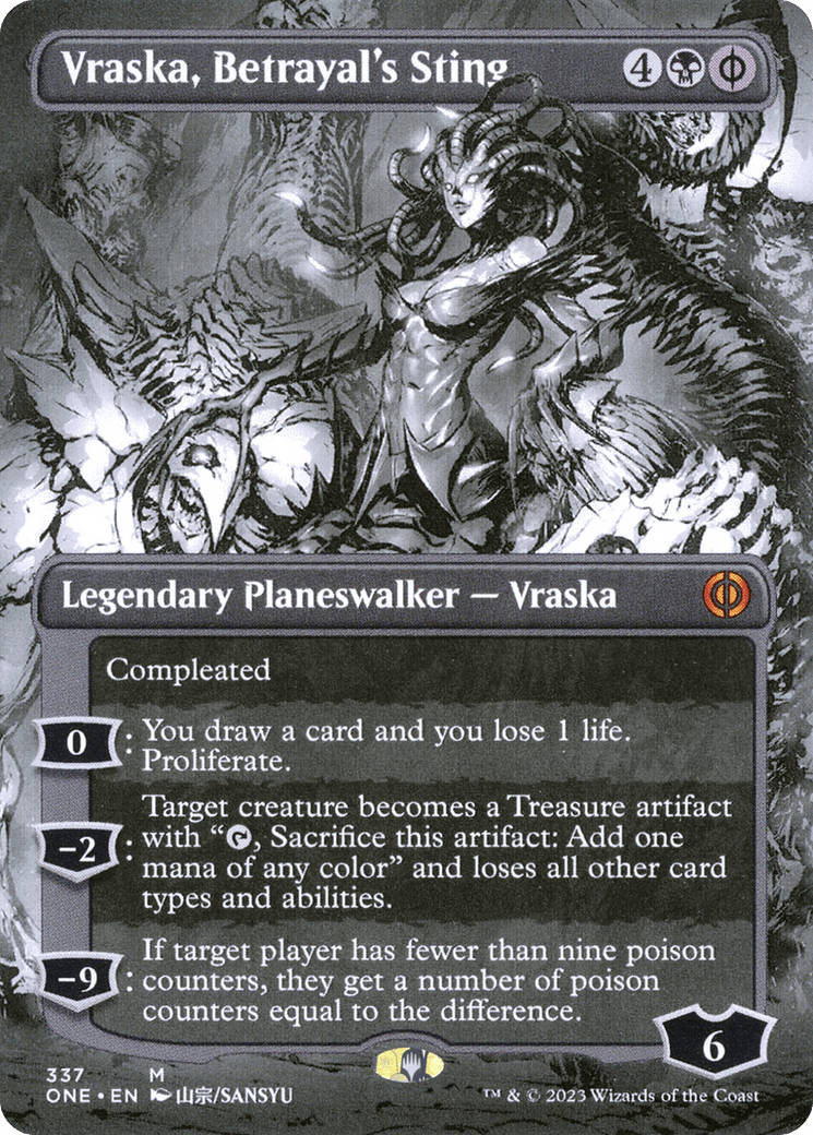 Vraska, Betrayal's Sting (Borderless Manga) [Phyrexia: All Will Be One]