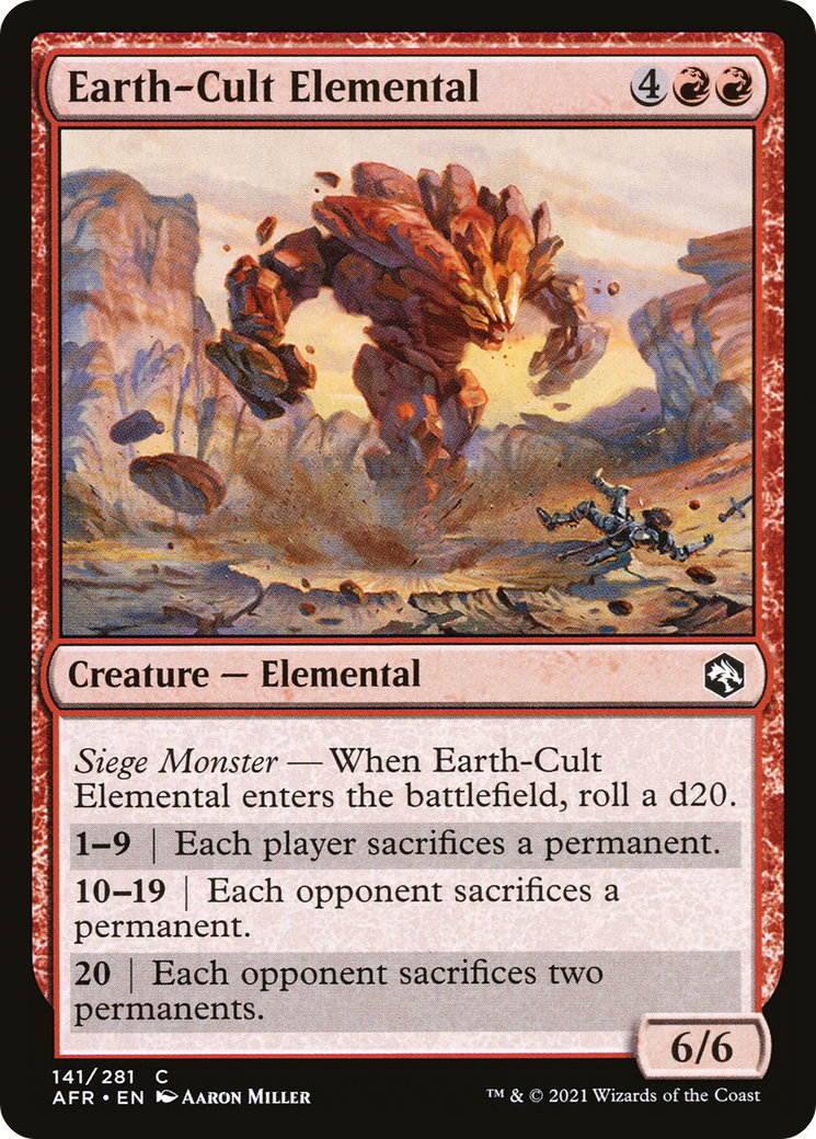 Earth-Cult Elemental [Dungeons & Dragons: Adventures in the Forgotten Realms] Foil