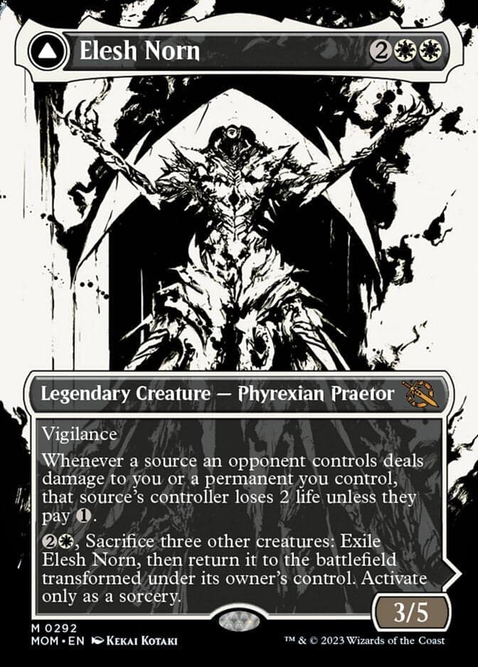 Elesh Norn // The Argent Etchings (Showcase Planar Booster Fun) [March of the Machine] Foil