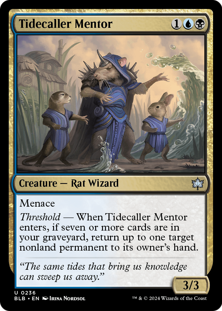 Tidecaller Mentor [Bloomburrow] Foil