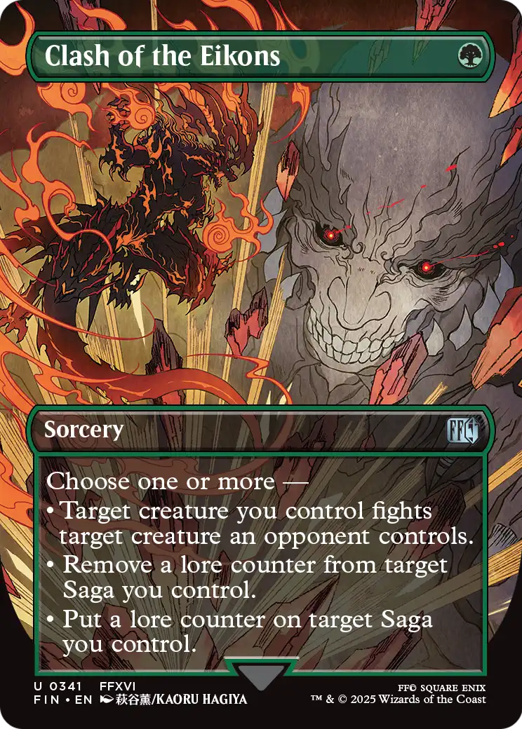 Clash of the Eikons (341) [FINAL FANTASY]  (Borderless) Foil