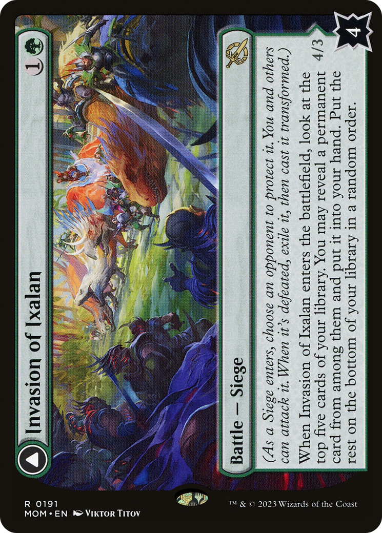 Invasion of Ixalan // Belligerent Regisaur [March of the Machine] Foil