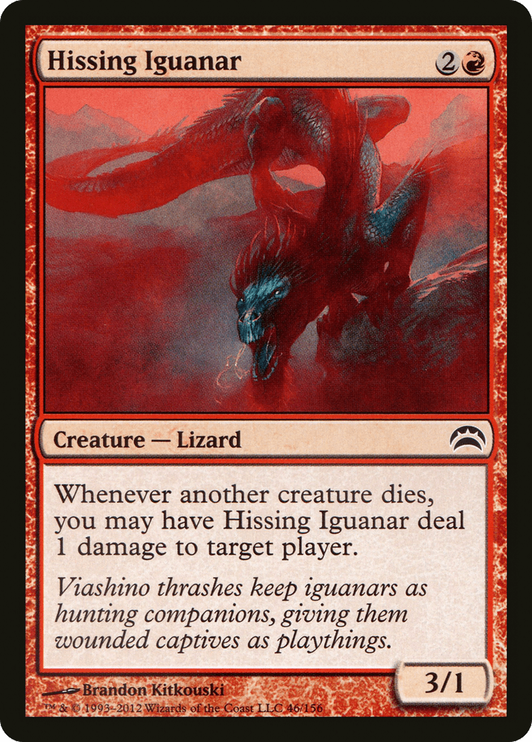 Hissing Iguanar (046) [Planechase 2012]  Foil