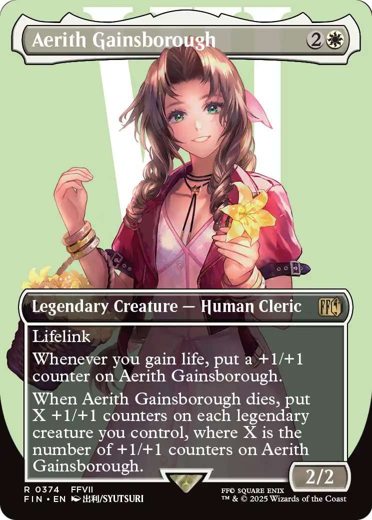 Aerith Gainsborough (Borderless) (374) [FINAL FANTASY]  Foil