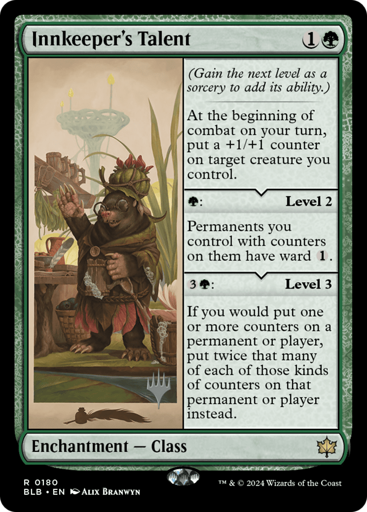 Innkeeper's Talent (Promo Pack) [Bloomburrow Promos] Foil