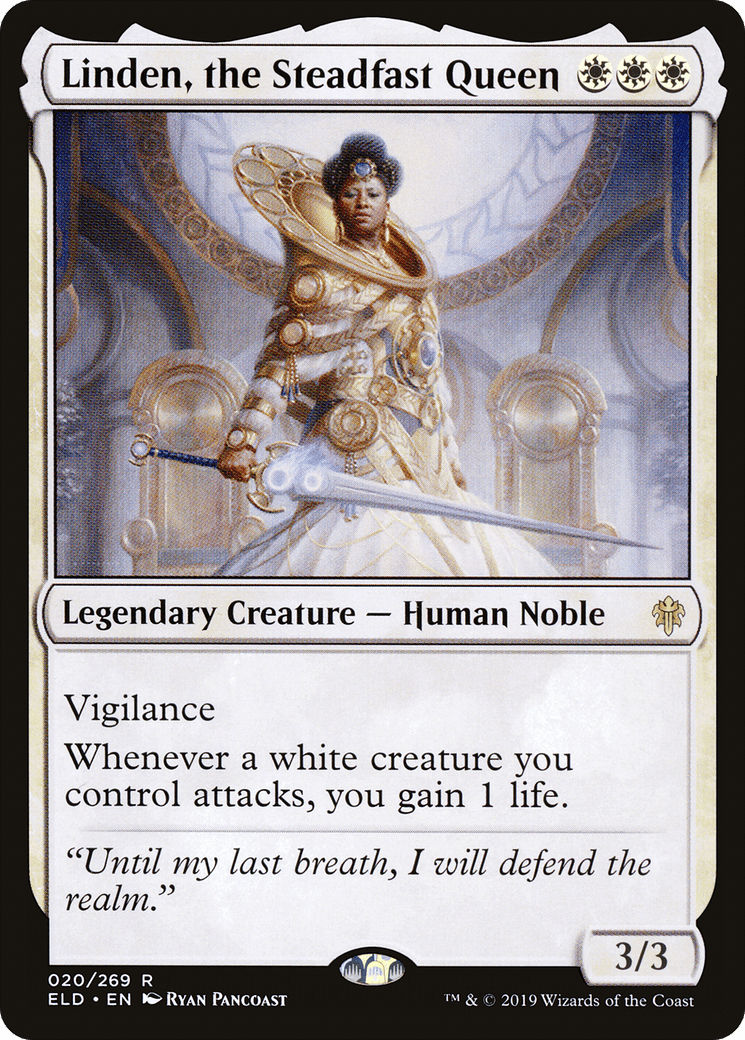 Linden, the Steadfast Queen [Throne of Eldraine] Foil