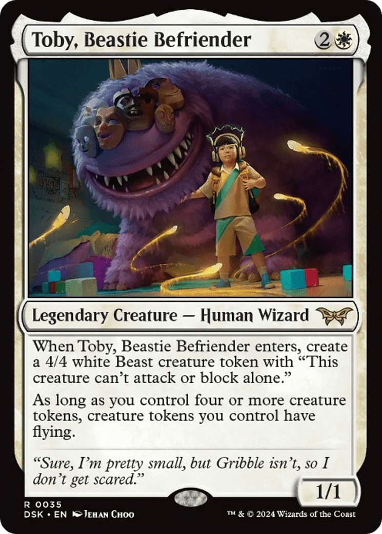 Toby, Beastie Befriender [Duskmourn: House of Horror] Foil