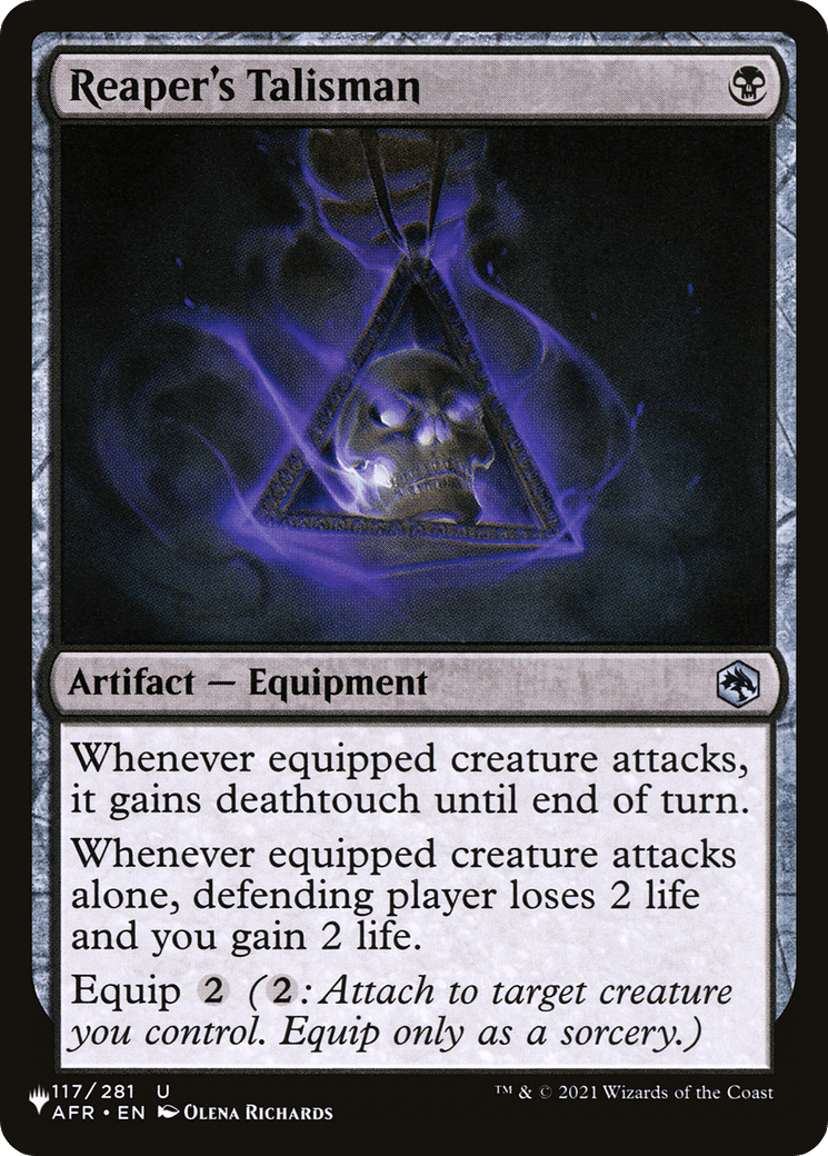 Reaper's Talisman |  (AFR-117) [The List]