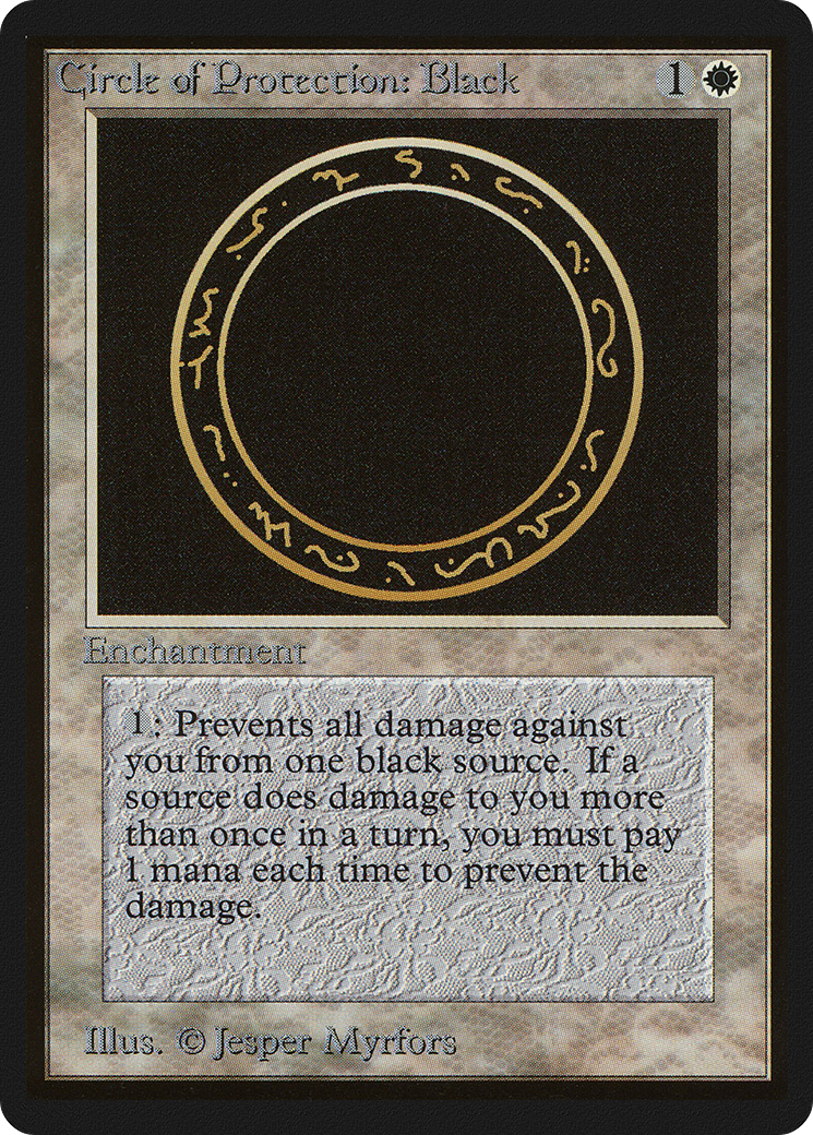 Circle of Protection: Black (LEB-010) - Limited Edition Beta