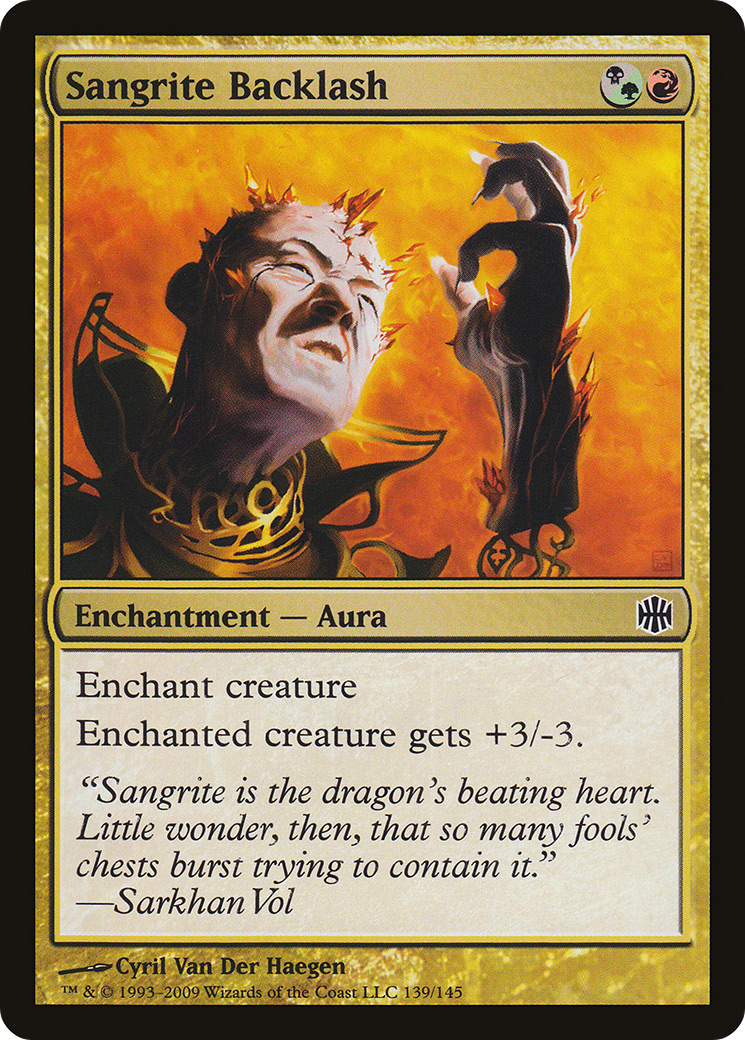 Sangrite Backlash [Alara Reborn] Foil