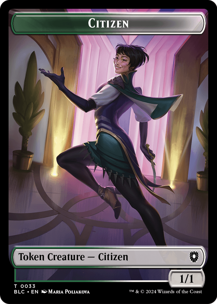 Citizen (TBLC-033) - Bloomburrow Commander Tokens Foil