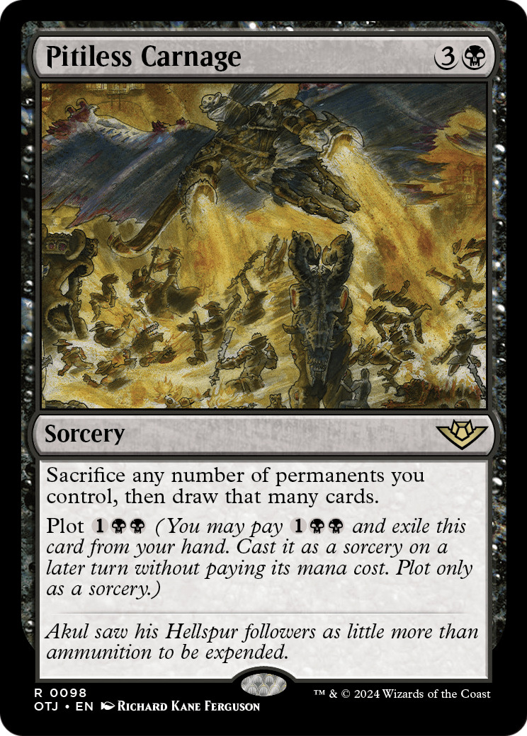 Pitiless Carnage [Outlaws of Thunder Junction] Foil