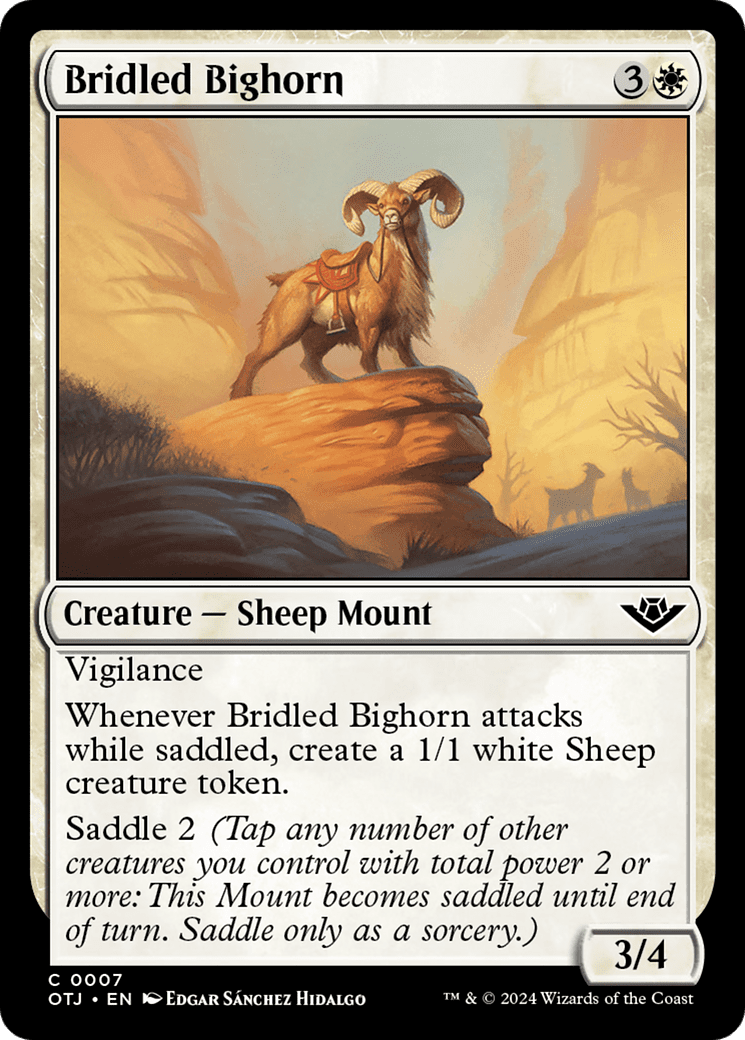 Bridled Bighorn [Outlaws of Thunder Junction] Foil