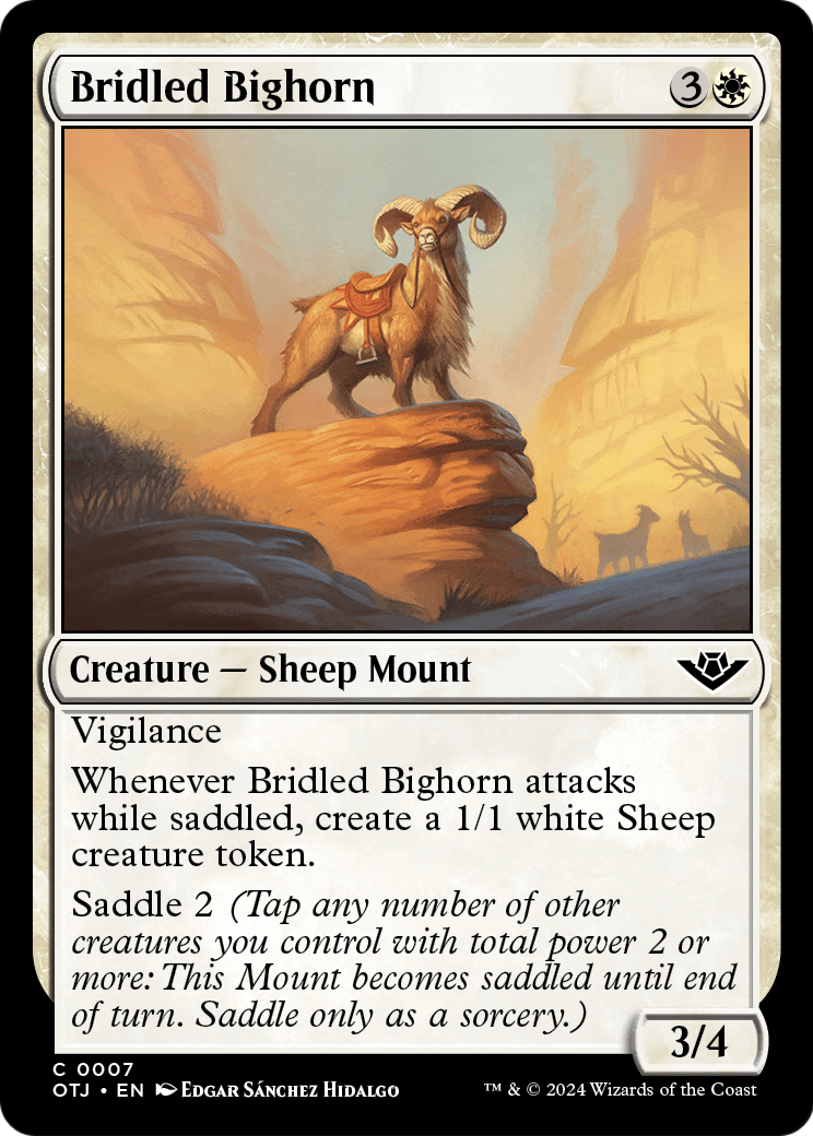 Bridled Bighorn [Outlaws of Thunder Junction] Foil