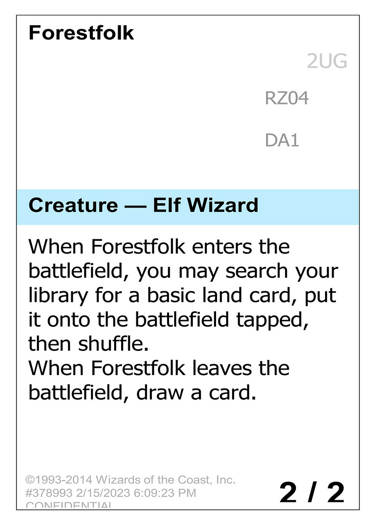 Forestfolk (DA1-RZ04A) - Unknown Event