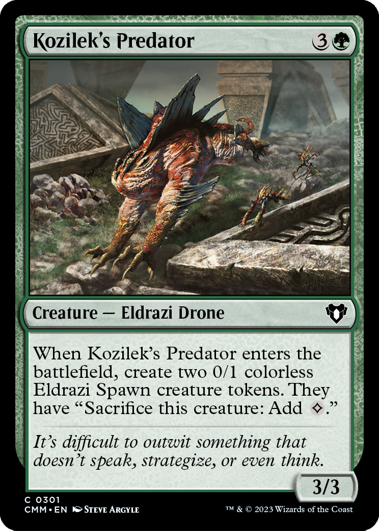 Kozilek's Predator [Commander Masters] Foil