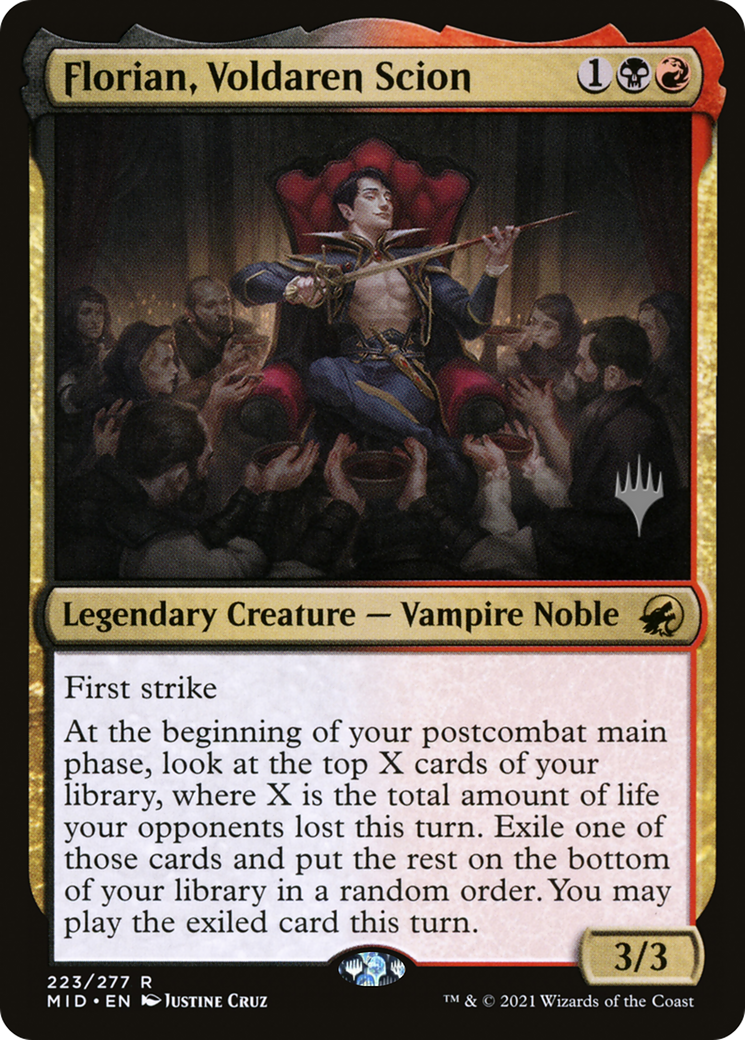Florian, Voldaren Scion (Promo Pack) [Innistrad: Midnight Hunt Promos] Foil