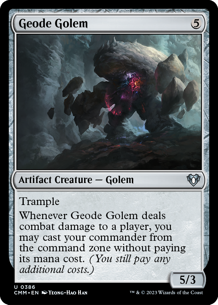 Geode Golem [Commander Masters] Foil