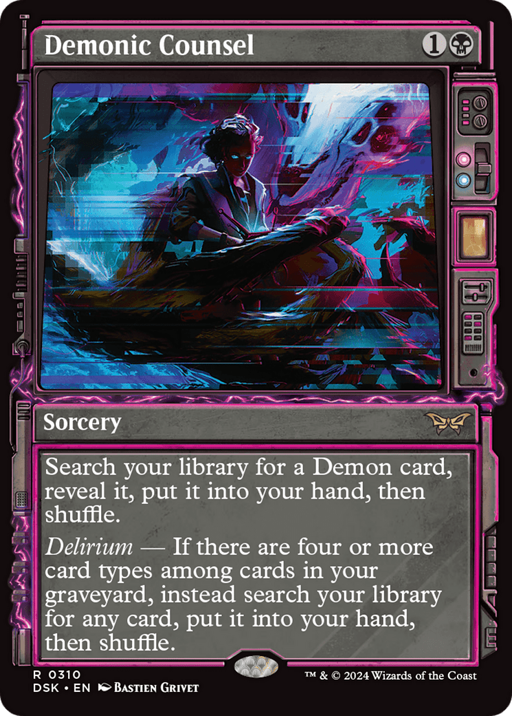 Demonic Counsel (Showcase) [Duskmourn: House of Horror] Foil