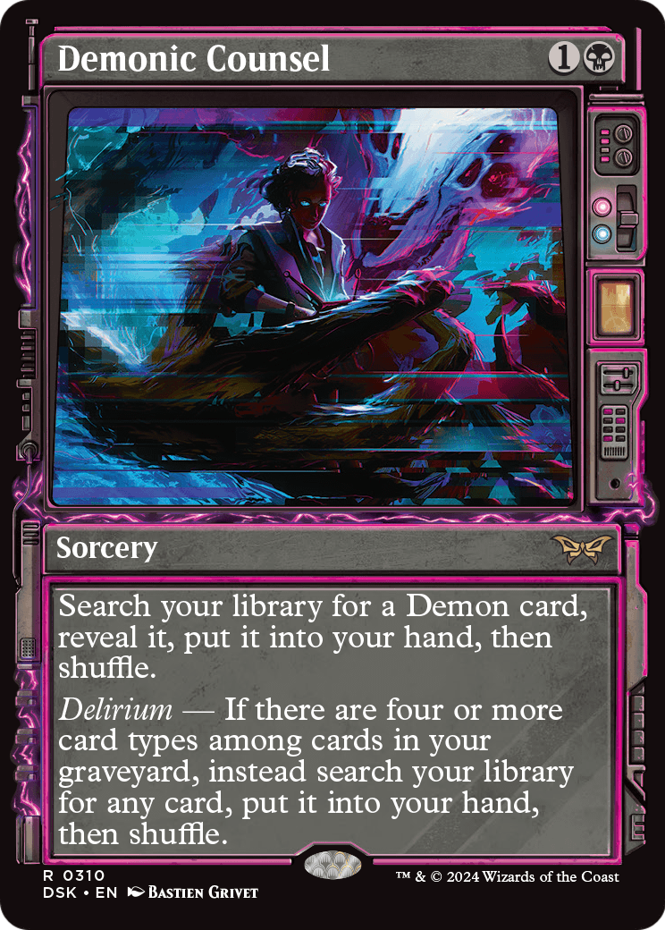 Demonic Counsel (Showcase) [Duskmourn: House of Horror] Foil