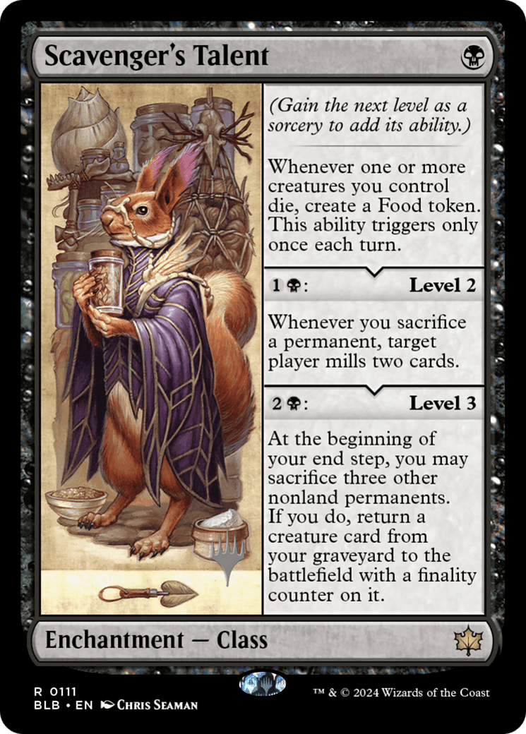Scavenger's Talent (Promo Pack) [Bloomburrow Promos] Foil
