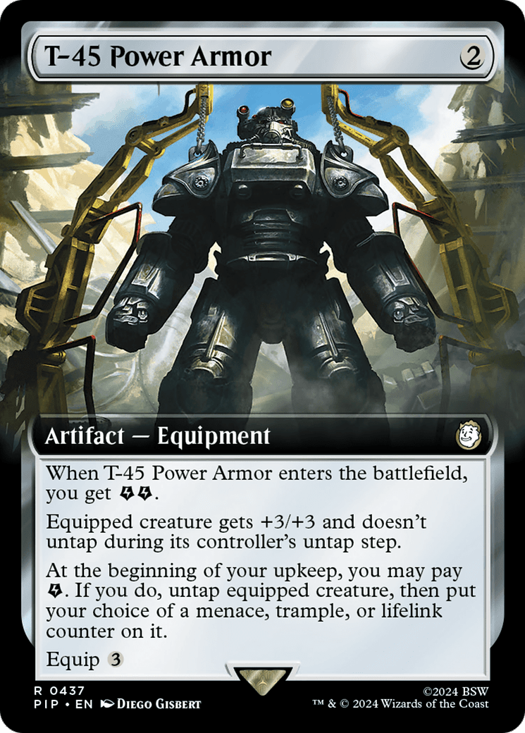 T-45 Power Armor (Extended Art) [Fallout] Foil