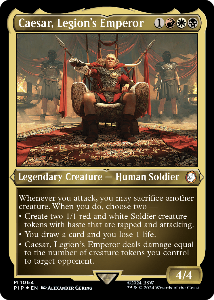 Caesar, Legion's Emperor (1064) [Fallout]  Foil
