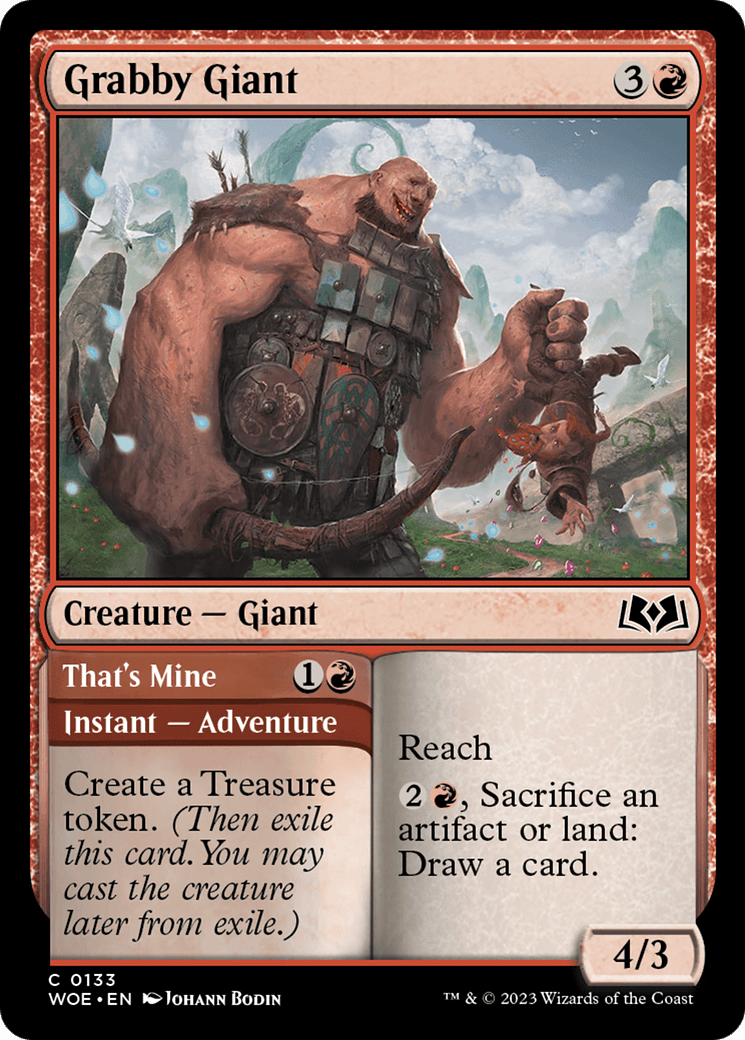 Grabby Giant // That's Mine [Wilds of Eldraine] Foil