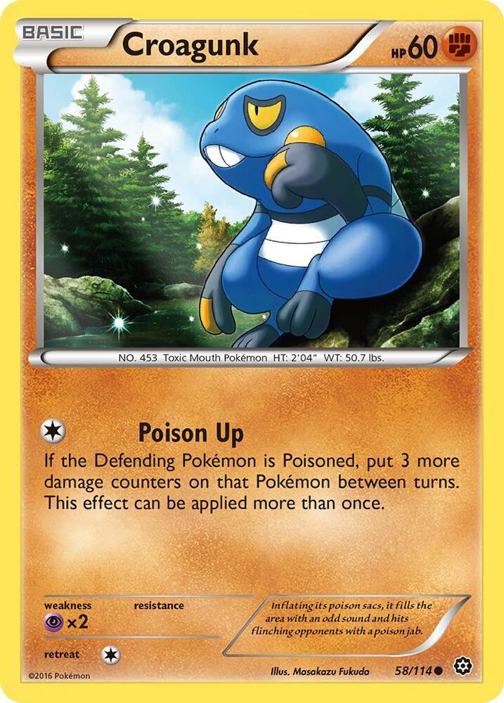 Croagunk 58/114 (XY - Steam Siege) 