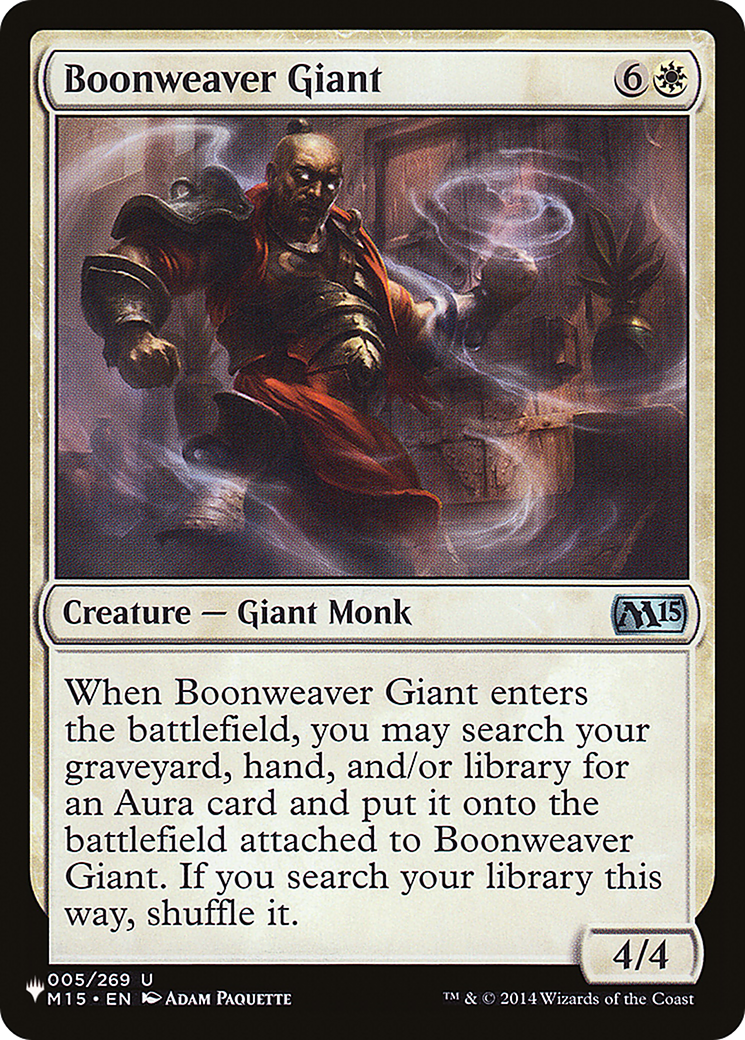 Boonweaver Giant |  (M15-5) [The List]