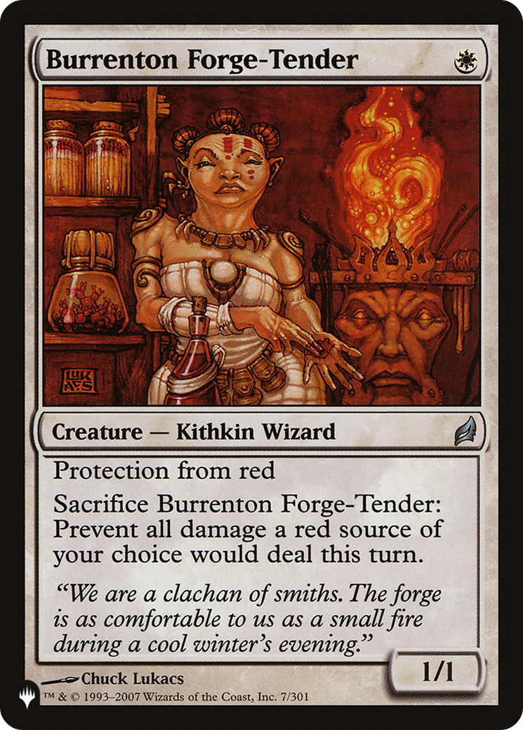 Burrenton Forge-Tender |  (LRW-7) [The List]