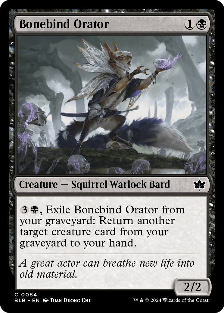 Bonebind Orator [Bloomburrow] Foil