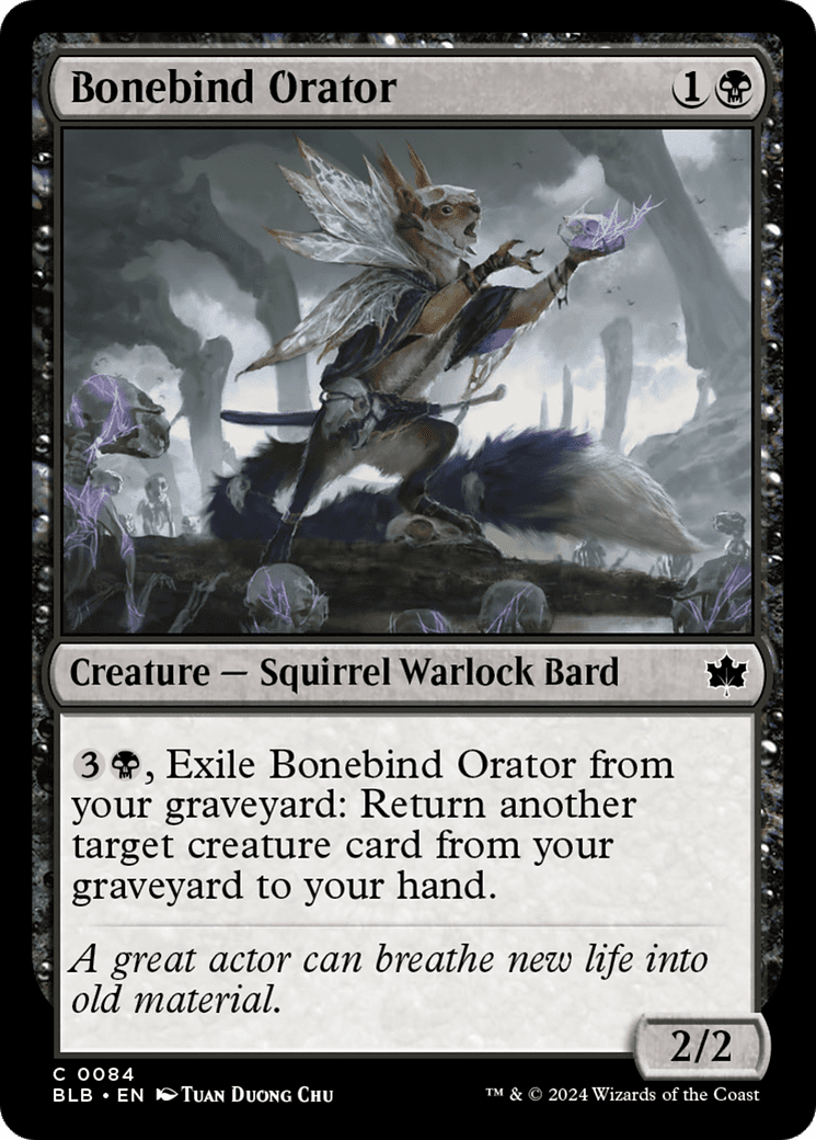 Bonebind Orator [Bloomburrow] Foil