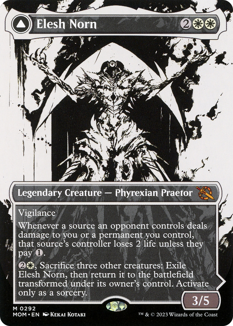 Elesh Norn // The Argent Etchings (Showcase Planar Booster Fun) [March of the Machine] Foil